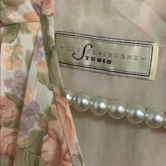 Vintage Liz Claiborne studio floral dress medium - Picture 5 of 7